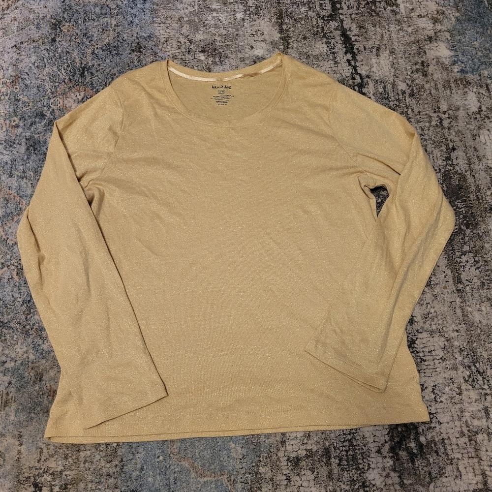 NWOT White Stag Gold Long Sleeve Shirt Size XL